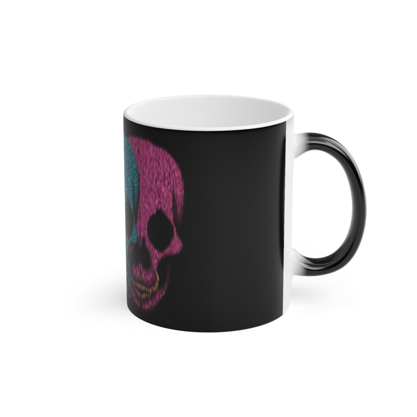 Skull Design Color Altering Magic Mug