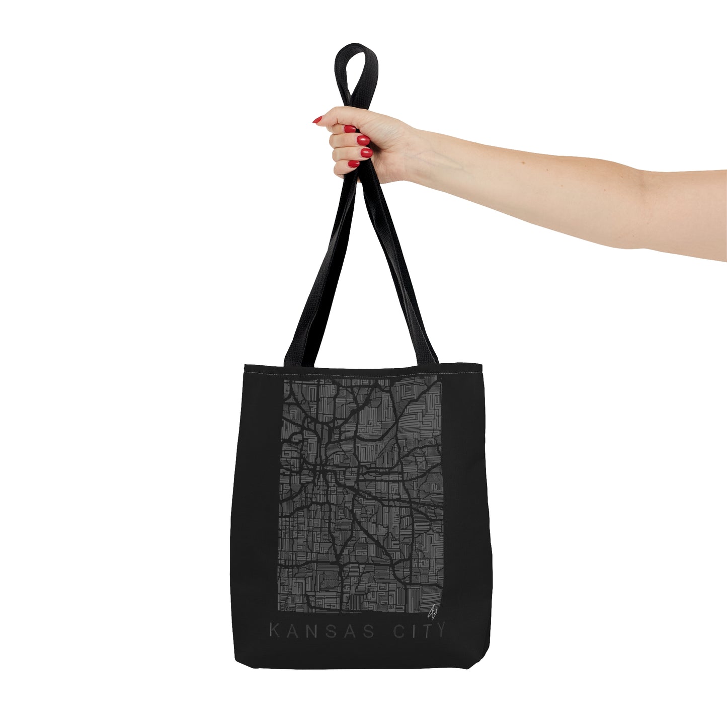 Something For KC Grey And Black Design Tote Bag (AOP)