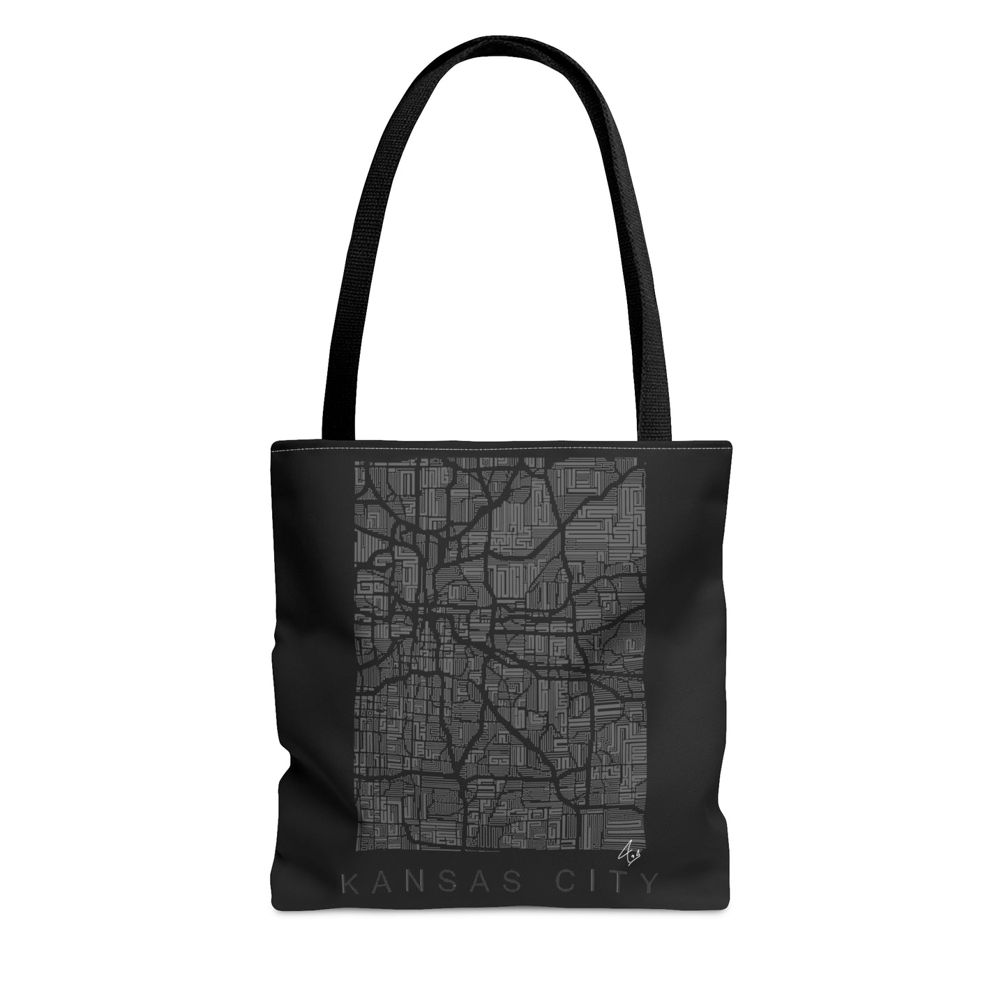 Something For KC Grey And Black Design Tote Bag (AOP)