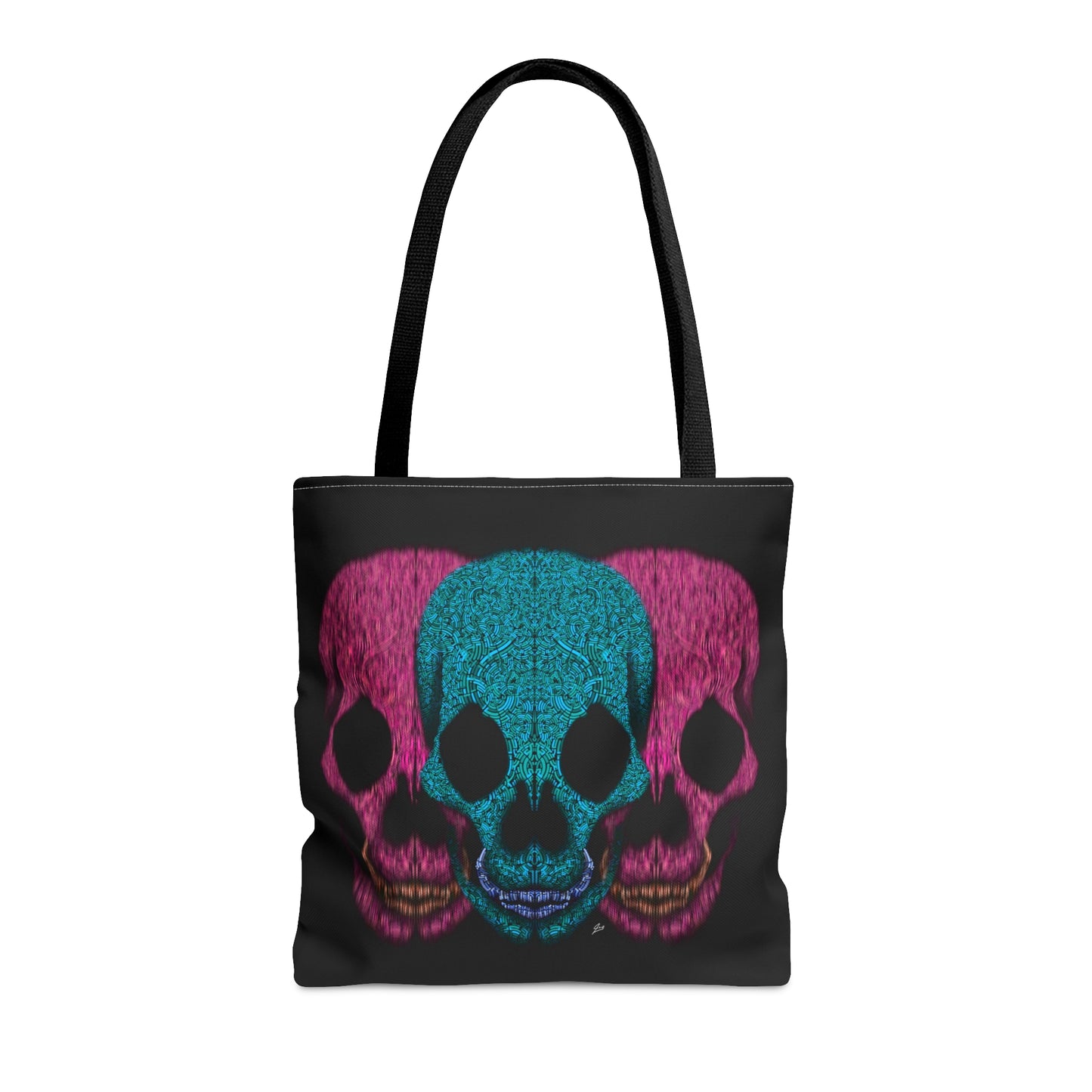 Tri Skull Design Tote Bag (AOP)