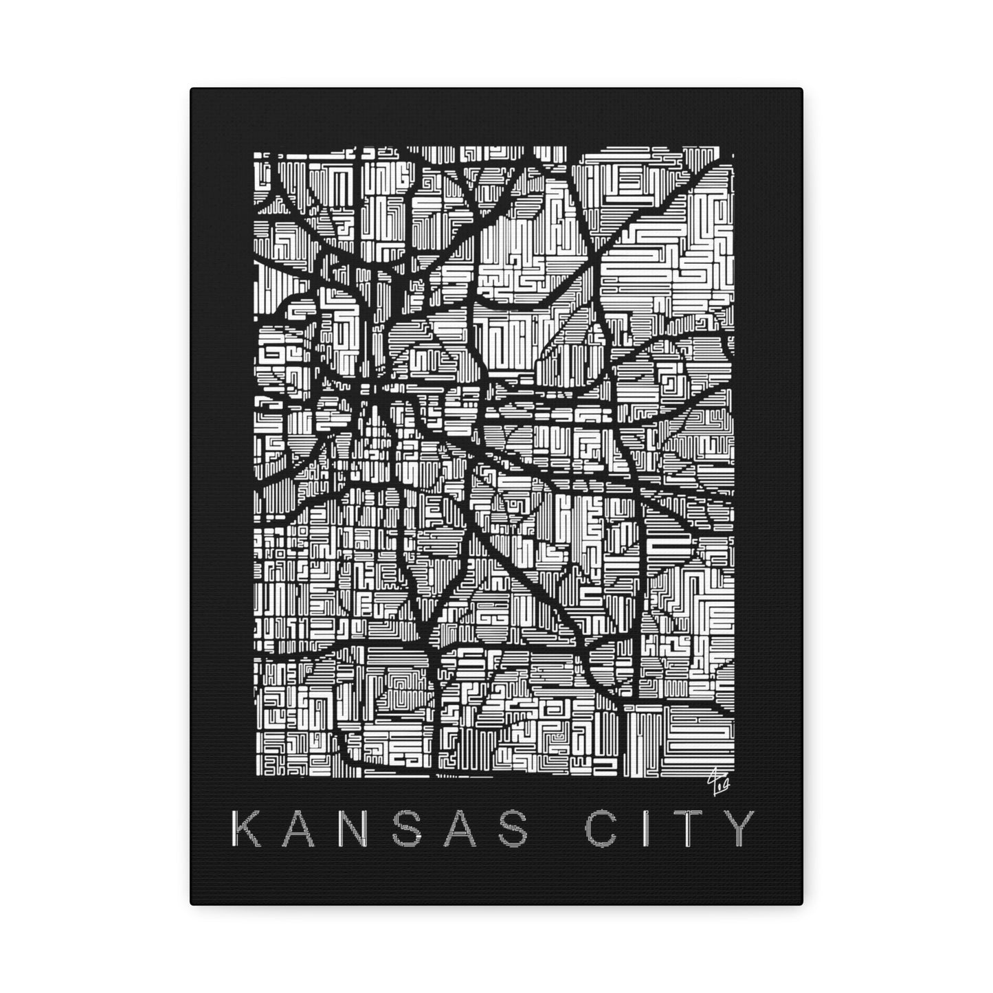 Something for KC Black And White Designed Canvas Gallery Wraps