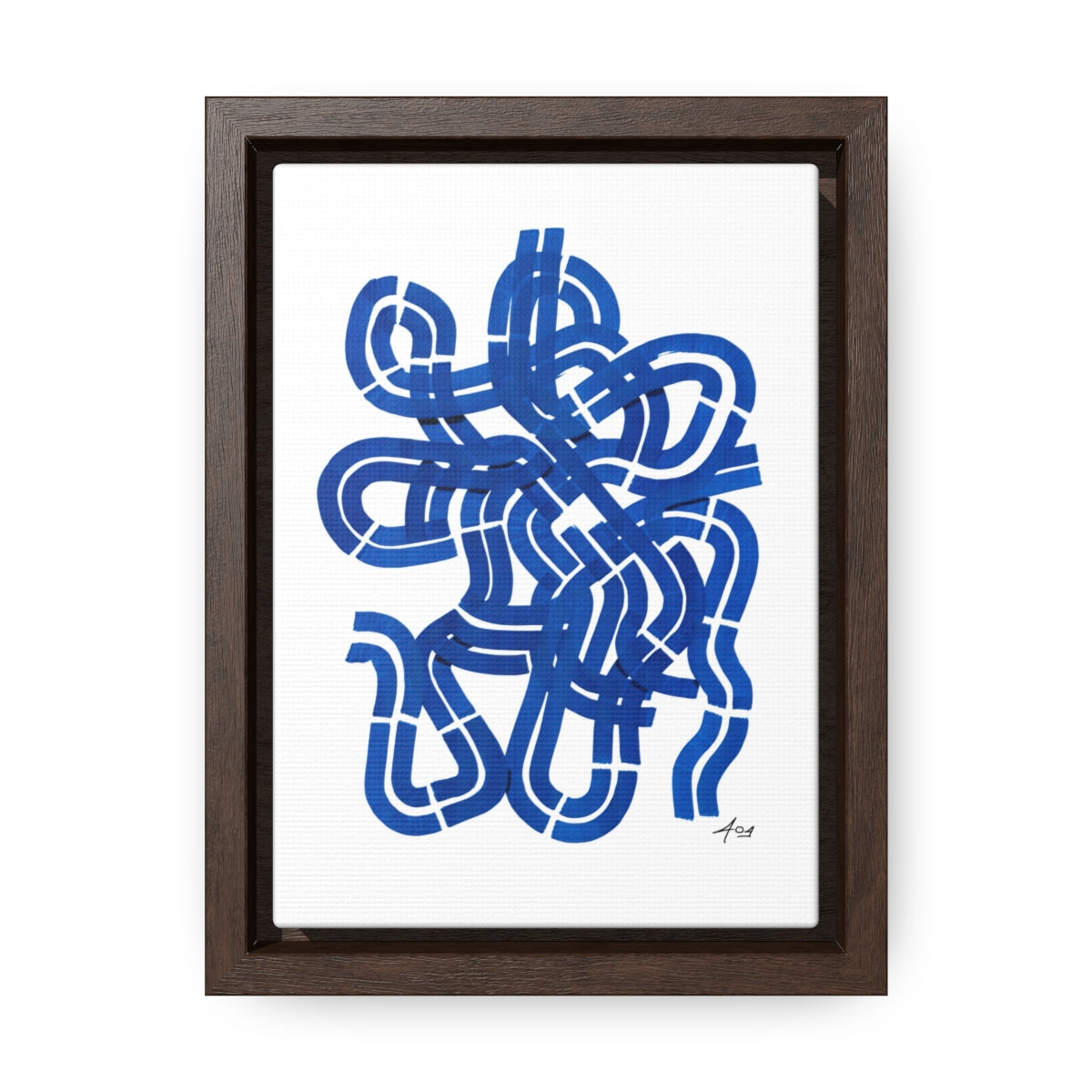 Blue Flo Design Gallery Canvas Wraps, Vertical Frame
