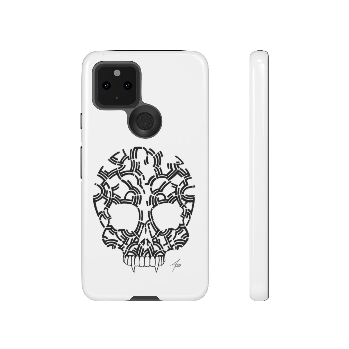 Hand Drawn Skull Designed Tough Phone Case